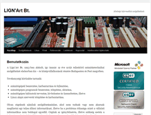 Tablet Screenshot of lignart.hu